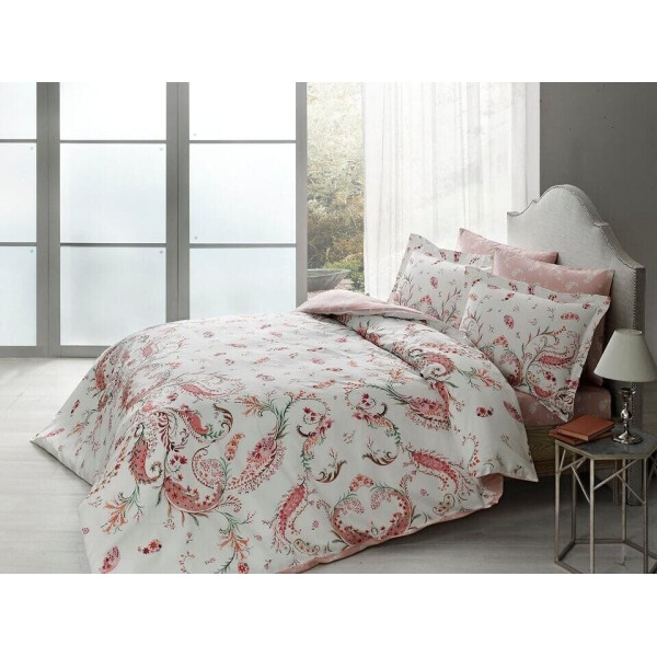 

Комплект постельного белья Tac сатин Essen V01 pembe евро розовый (TAC60201128)