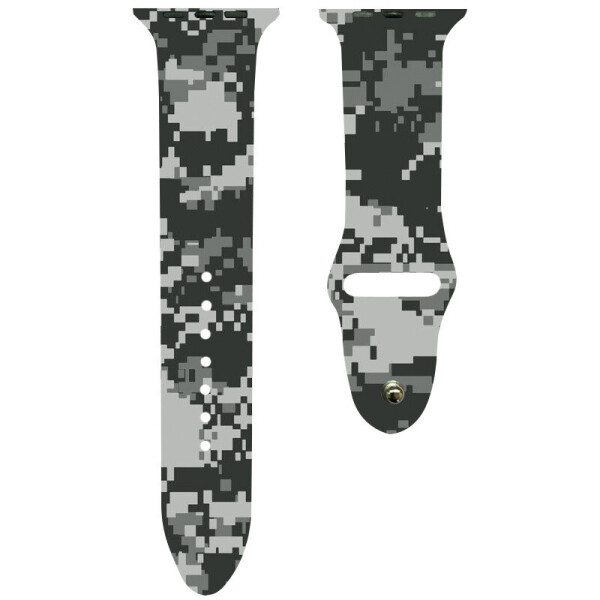 

Силиконовый ремешок с рисунком для Apple watch 42mm / 44mm (Зеленый/Пиксель) (905441)