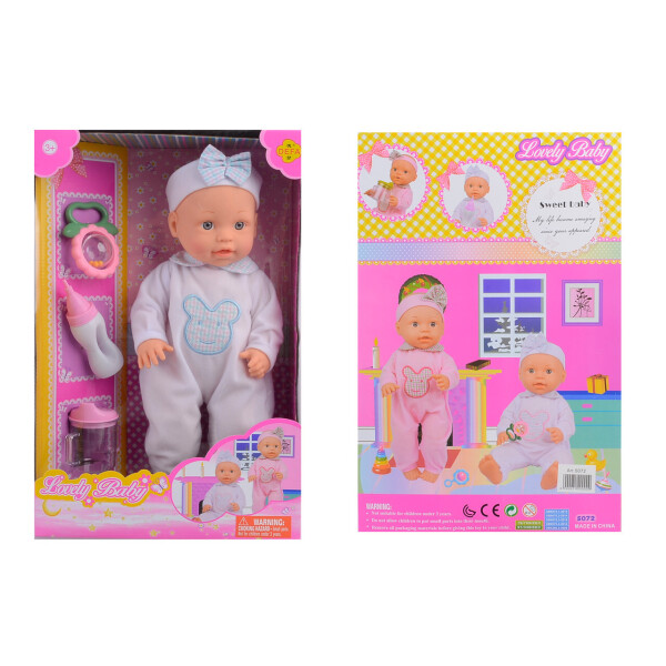 

Пупс Defa Lucy 2 вида,бутылочка, аксесс, 40см, в кор.42,5*11*28см /6