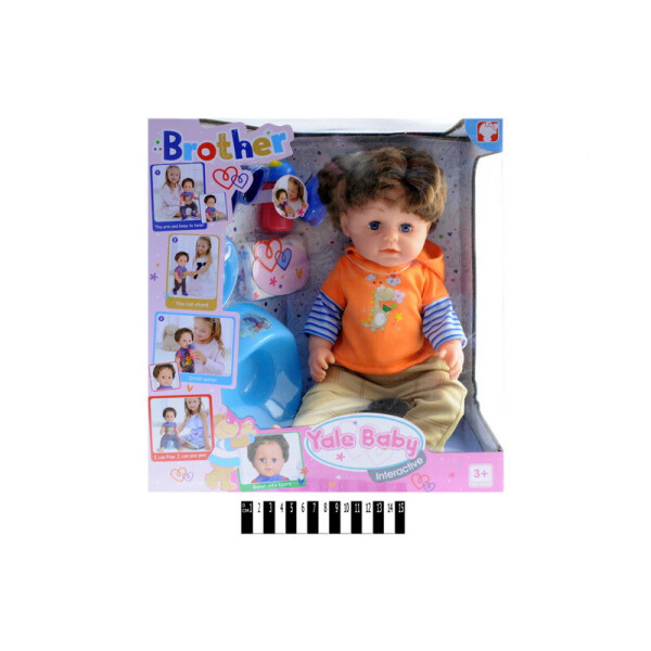 

Пупс "Yale baby" "Старший Братик" п"є, пісяє, плаче, кор. 37,5*34,5*19см /6/