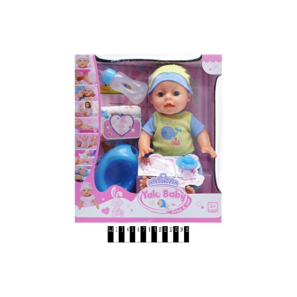 

Пупс "Yale baby" інтерактивний з аксесуарами, моргає, горщик, кор.33*29*14см /16/