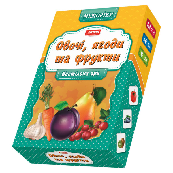 

Игра Премиум развивающ. "Мемо.Овощи, фрукты" в кор. Ост. /12/