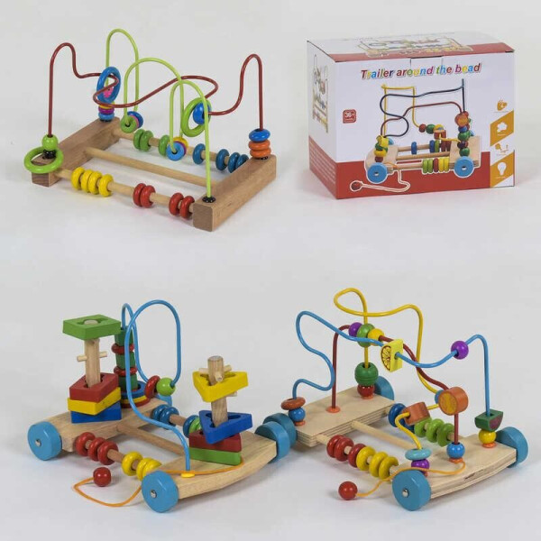 

Деревянный пальчиковый лабиринт 3 вида, в кор. /33/