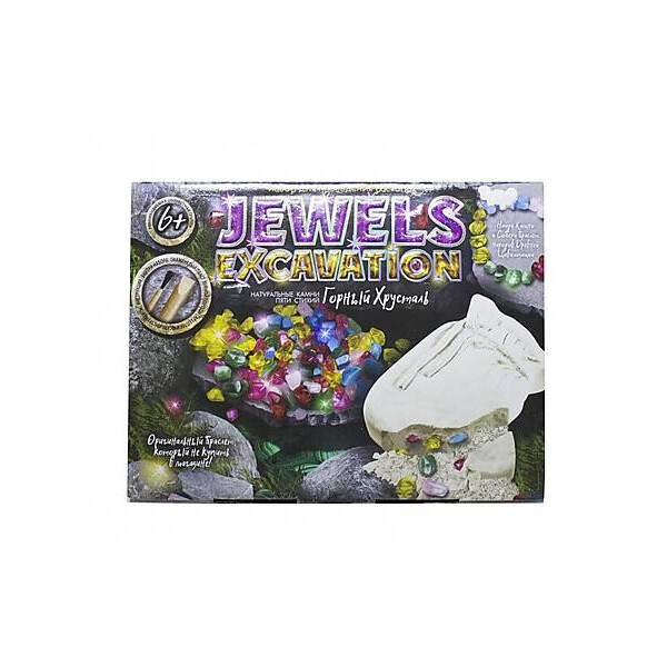 

Творчество. Набор для проведения раскопок "JEWELS EXCAVATION" камни (рус/укр) Пок. /6/