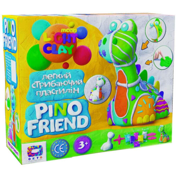 

Набор легкого прыгающего пластилина ТМ Moon Light Clay Pino Friend Бард/2/