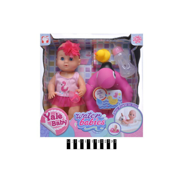 

Пупс "Yale baby" інтерактивний круг для купання, горщик, кор.30,5*30*14,2см /16/