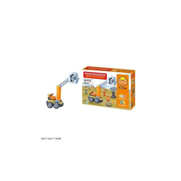 

Конструктор магнитный MAGIC MAGNETIC JH8972 стройка 30дет.кор.29*7*24 /48/