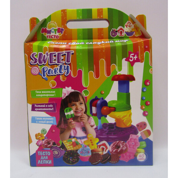 

Набор для творчества "Мистер тесто-Sweet party" в кор. 41,5*32,5*7,5см //