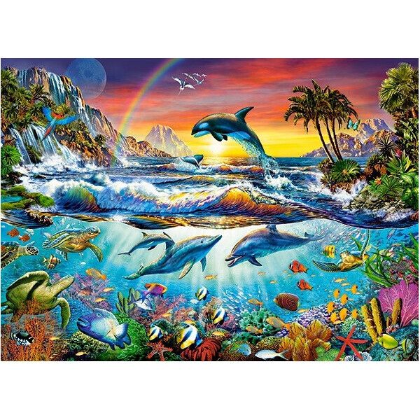 

Кастор пазлы 300 "Райская бухта" 40*29 /20/