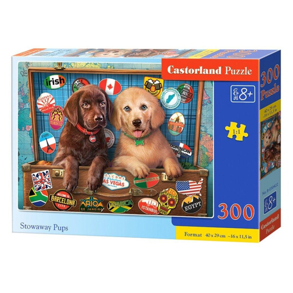 

Кастор пазлы 300 "Щенки-путешественники", 40*29см /10/
