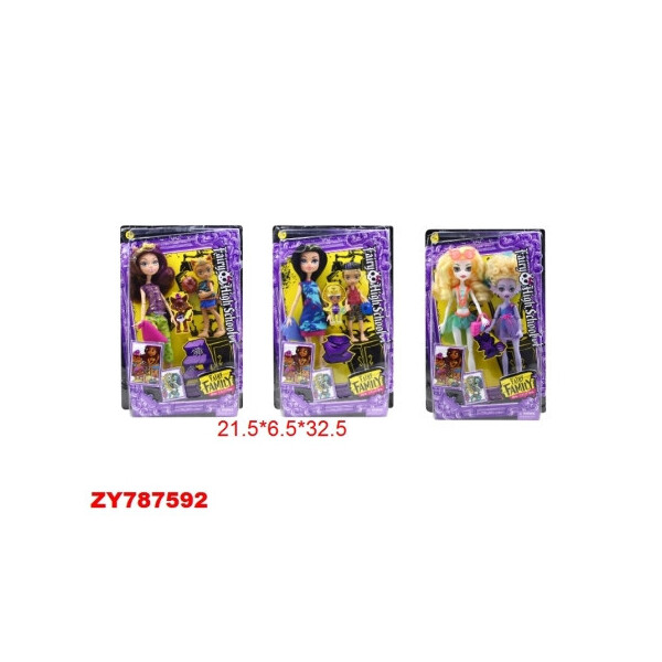 

Кукла Ardana FAIRY FAMILY 28см DH2182 с девочкой и аксес.3в.кор.32,5*6,5*21,5 /60/