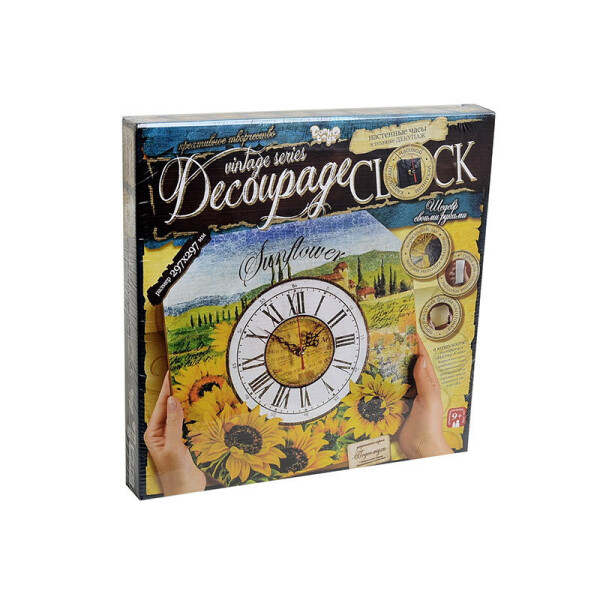 

творчества. Часы Decoupage Clock Пок/10/