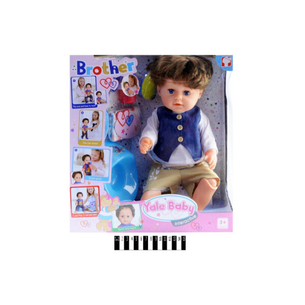 

Пупс "Yale baby" "Старший Братик" п"є, пісяє, плаче, кор. 37,5*34,5*19см /6/