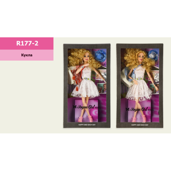 

Кукла "Б" шарнирная, 2 вида, 29см, в кор.18*5.5*32,5cм /60-2/