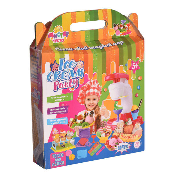 

Набор для творчества "Мистер тесто- ice cream party" в кор. 41,5*32,5*7,5см //
