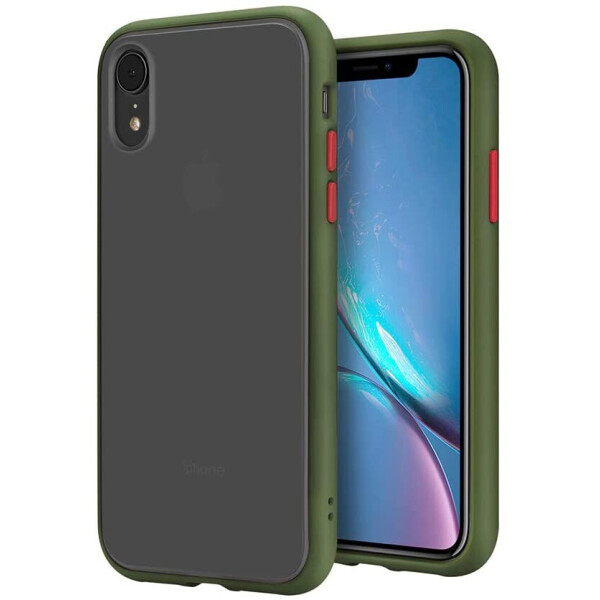 

Чехол-бампер матовый для iPhone Xr Matte Case Green/Зеленый