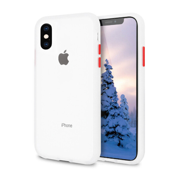

Чехол-бампер матовый для iPhone Xs Max Matte Case White/Белый