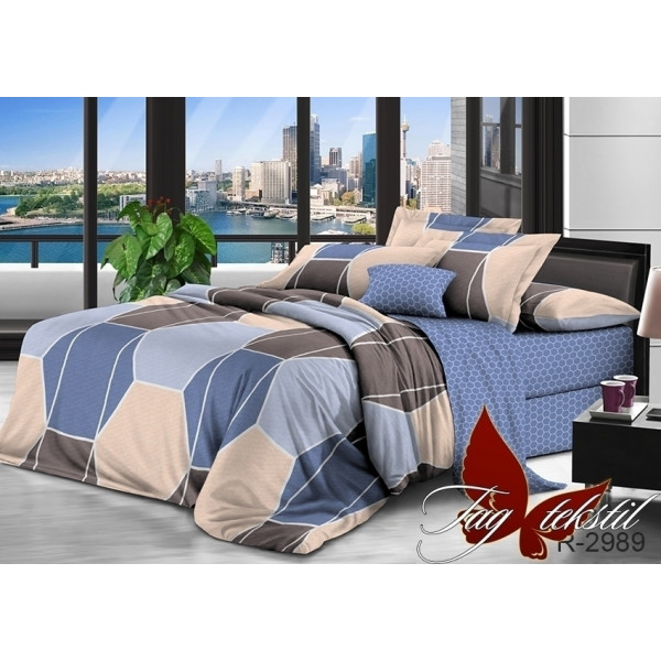 

Комплект постельного белья ТМ TAG Евро с компаньоном R2989