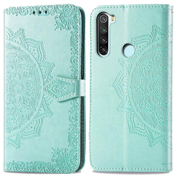 

Кожаный чехол (книжка) Art Case с визитницей для Xiaomi Redmi Note 8T Бирюзовый