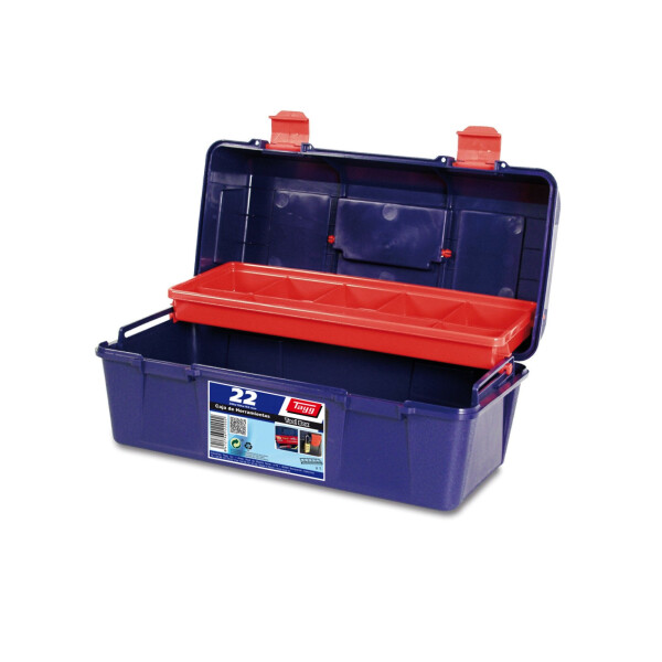 

Ящик Tayg Box 22 Caja htas 35,6x18,4x16,3 см для инструментов+вкладка пластиковый синий (122002)