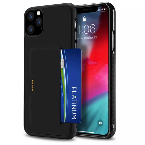 

Кожаная накладка Dux Ducis Pocard для Apple iPhone 11 Pro (5.8") Черный