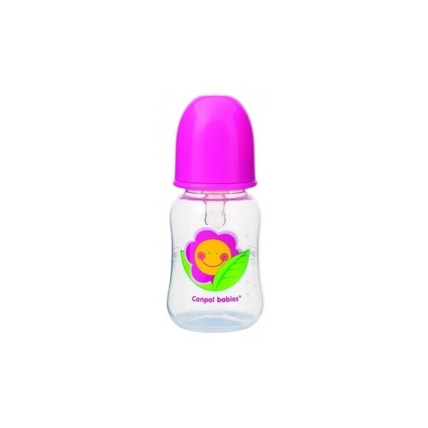 

Бутылочка для кормления Canpol babies с рисунком, 125 мл (59/100 HappyGarden Розовый)