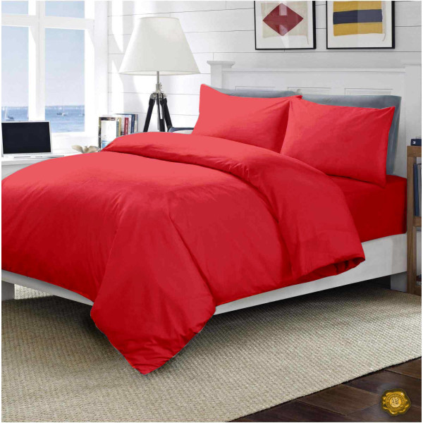 

Комплект постельного белья Еней-Плюс МІ0004 красный Двойной