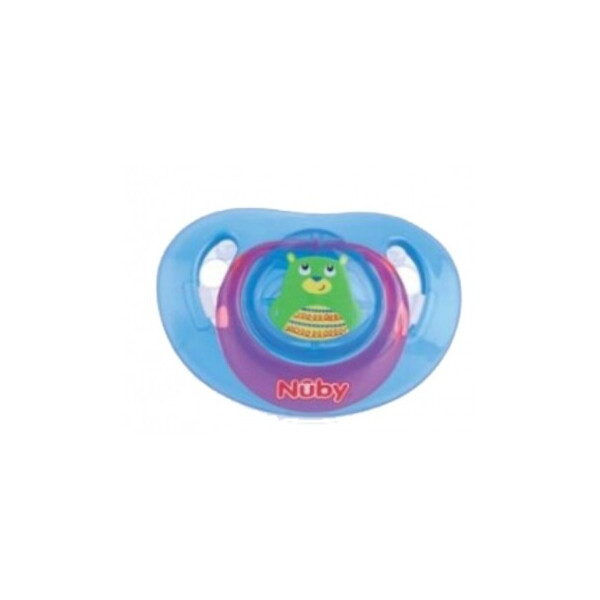 

Ортодонтическая пустышка Nuby, 6+, с колпачком, синий (92993MOSblu)