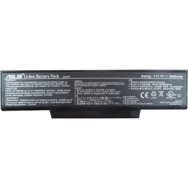 

Аккумулятор для ноутбука ASUS Asus A32-F3 4800mAh 6cell 11.1V Li-ion (A41146)
