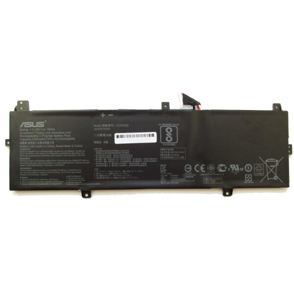 

Аккумулятор для ноутбука ASUS UX430 C31N1620, 4335mAh (50Wh), 3cell, 11.55V, Li-Pol, черна (A47298)