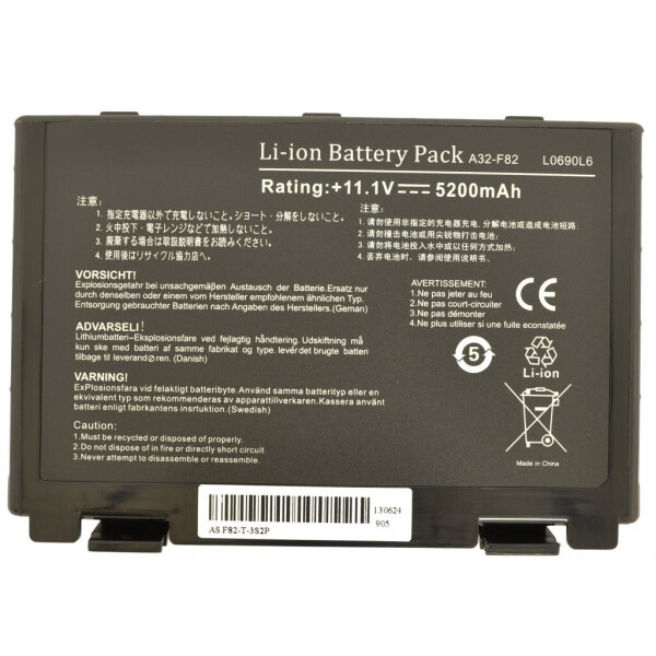 

Аккумулятор для ноутбука Alsoft Asus A32-F82 5200mAh 6cell 11.1V Li-ion (A41198)