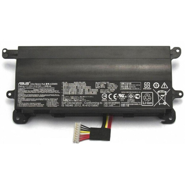 

Аккумулятор для ноутбука ASUS ROG G752VL A32N1511, 5800mAh (67Wh), 6cell, 11.25V, Li-ion, (A47284)