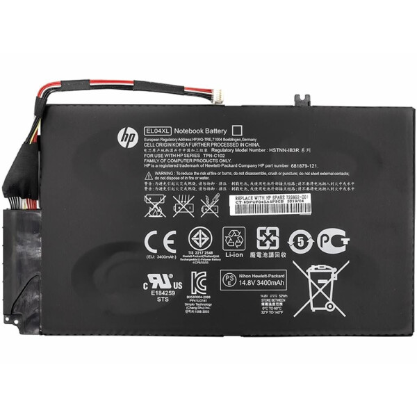 

Аккумулятор для ноутбука HP Envy Ultrabook 4-1150ez (EL04XL) 14.8V 52Wh (NB461202)