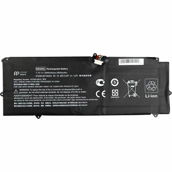 

Аккумулятор для ноутбука HP Pro X2 612 G2 Series (SE04XL) 7.7V 3600mAh PowerPlant (NB461370)