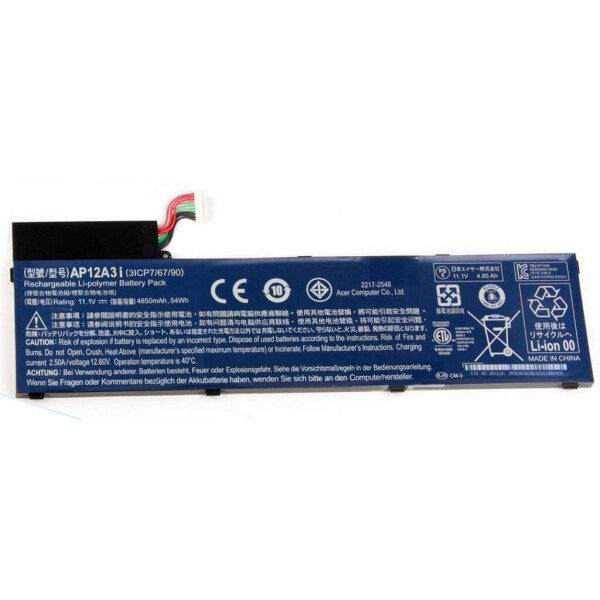 

Аккумулятор для ноутбука Acer Acer AP12A3i Aspire M3 4850mAh (54Wh) 6cell 11.1V Li-ion (A47020)