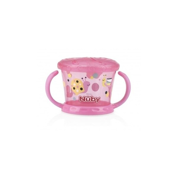 

Тарелка для сухих завтраков Nuby с ручками, розовый, 250-300 г (5564pnk)