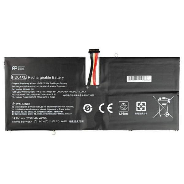 

Аккумулятор для ноутбука HP Envy Spectre XT 13-2120TU (HD04XL) 14.8V 3200mAh PowerPlant (NB461363)