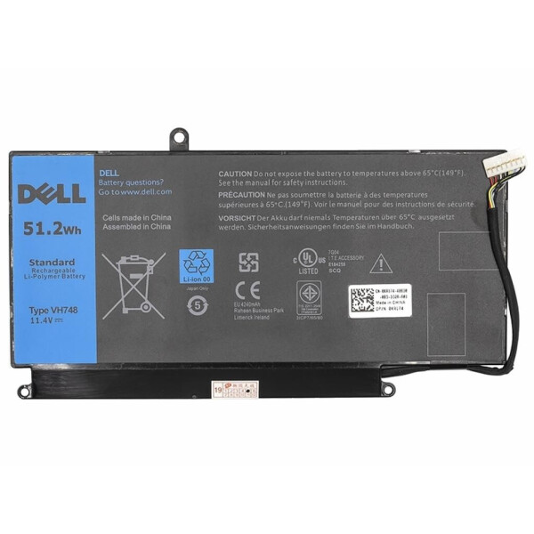 

Аккумулятор для ноутбука Dell Inspiron 14-5439 (VH748) 11.4V 51.2Wh (NB441099)