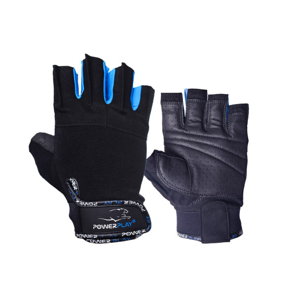 

Перчатки для кроссфита и тяжелой атлетики PowerPlay 3092 черно-синие XL (PP_3092_XL_Black)