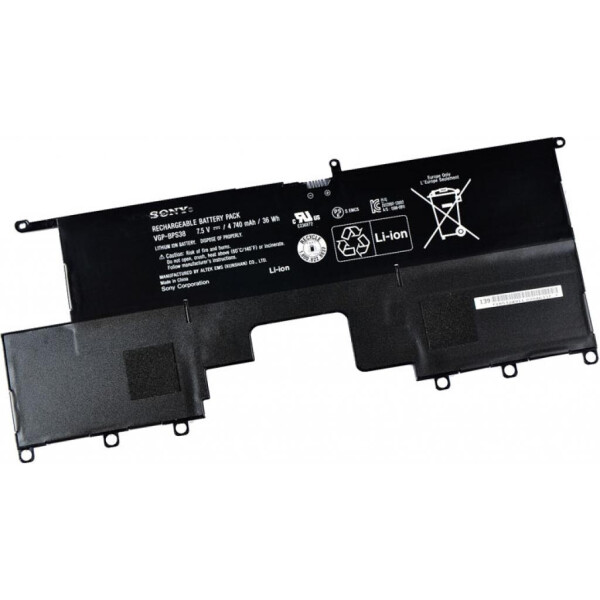 

Аккумулятор для ноутбука SONY Sony VGP-BPS38 4740mAh (36Wh) 4cell 7.5V Li-ion (A41981)