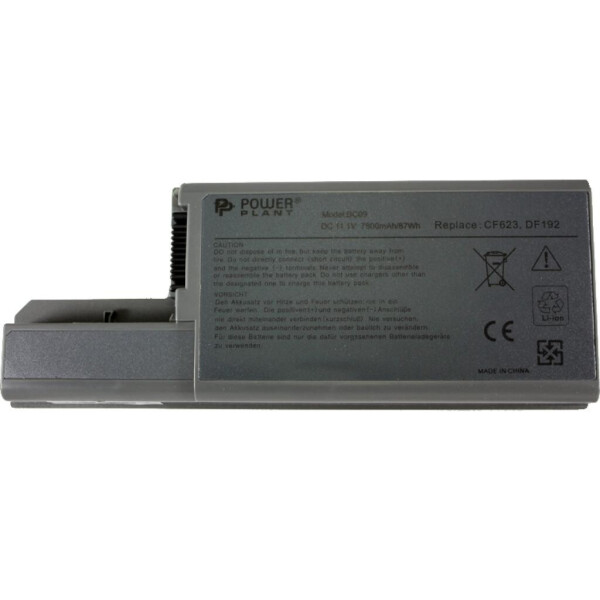 

Аккумулятор для ноутбука DELL D820 (DF192, DL8200LP) 11,1V 7800mAh PowerPlant (NB00000214)