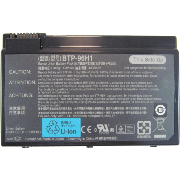 

Аккумулятор для ноутбука Acer Acer BTP-63D1 4400mAh 8cell 14.8V Li-ion (A41891)