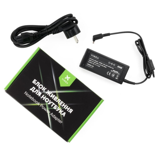 

Блок питания к ноутбуку Vinga ASUS 65W 19V 3,42A разъем 4.0 *1.35 (VPA-1934-AS4013-101)