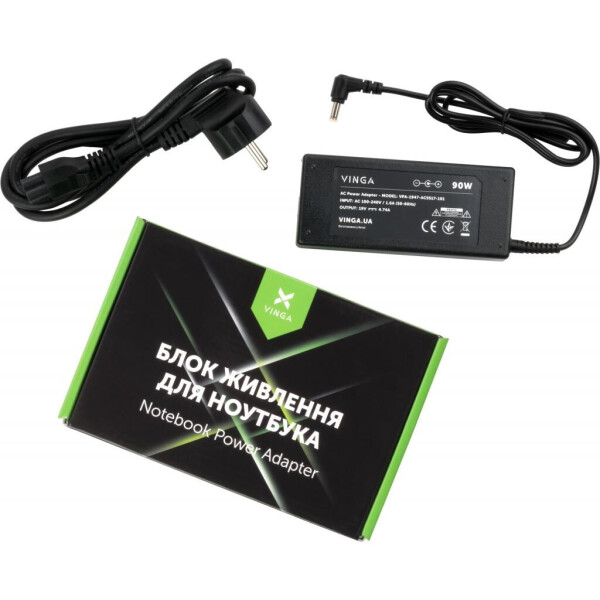 

Блок питания к ноутбуку Vinga ACER 90W 19V 4.74A разъем 5.5x1.7 (VPA-1947-AC5517-101)