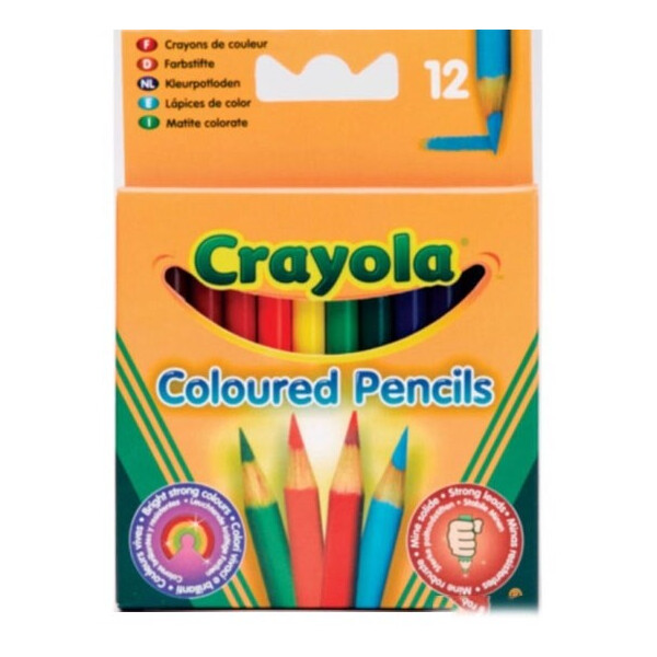 

12 коротких цветных карандашей Crayola (4112)