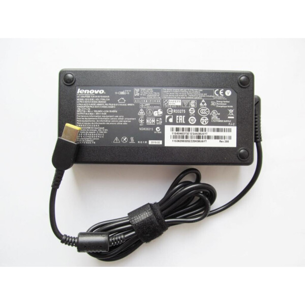 

Блок питания к ноутбуку Lenovo 170W 20V, 8.50A, Rectangular Connector (pin inside) Slim (A40274)