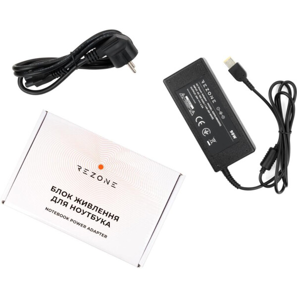 

Блок питания к ноутбуку Rezone Lenovo 90W 20V 4.5A разъем square (RZPSLN9020SQ)
