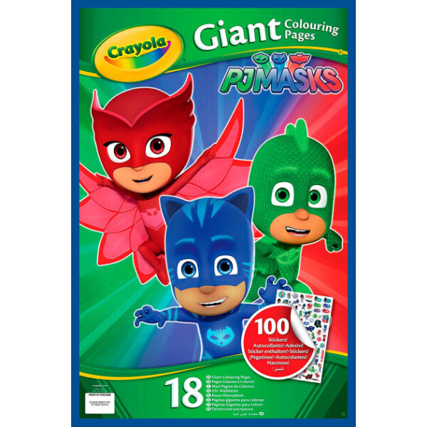 

Большая книга-раскраска Crayola Giant Герои в масках с наклейками (04-0418)