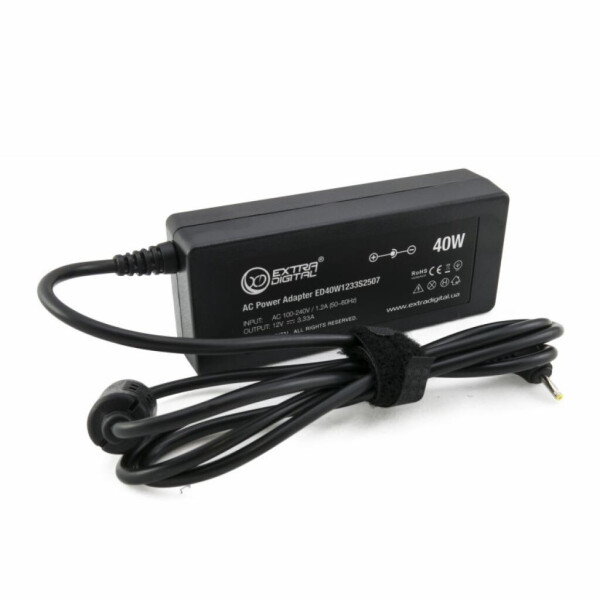 

Блок питания к ноутбуку EXTRADIGITAL Samsung 12V, 3.33A, 40W (2.5x0.7) (PSS3843)