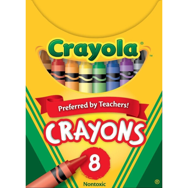 

Детскае восковые мелки 8 шт Crayola (0008)
